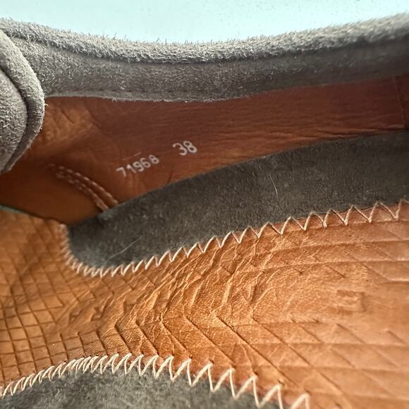 Chie Mihara Anthropologie Round Heeled Oxford Fawn Suede Pinup Shoes EU 38 US 7 - Picture 6 of 10